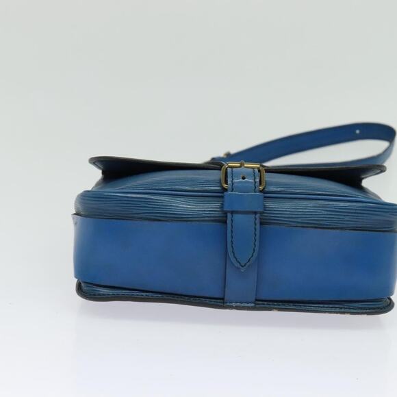 LOUIS VUITTON Epi Cartouchiere MM Shoulder Bag Blue M52245 - Picture 5 of 16